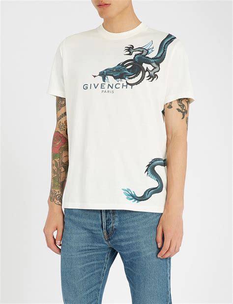 givenchy t shirt dragon mens|givenchy t shirt men price.